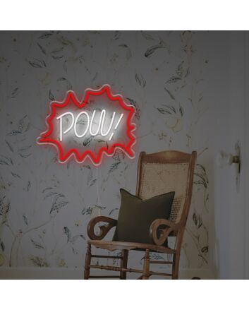 Pow With Bomb Cg LED Neon Sign