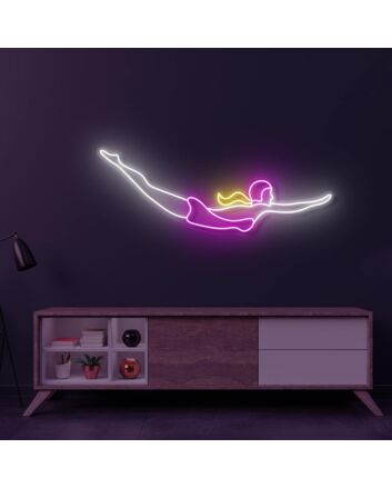 Pink Blonde Diver LED Neon Sign