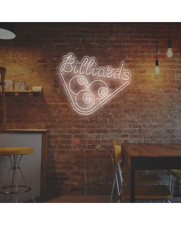 Billiards With Table Tennis LED Neon Sign