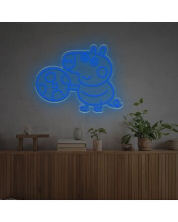 George In Peppa Pig LED Neon Sign