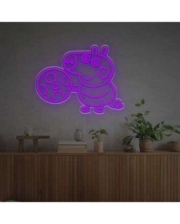 George In Peppa Pig LED Neon Sign