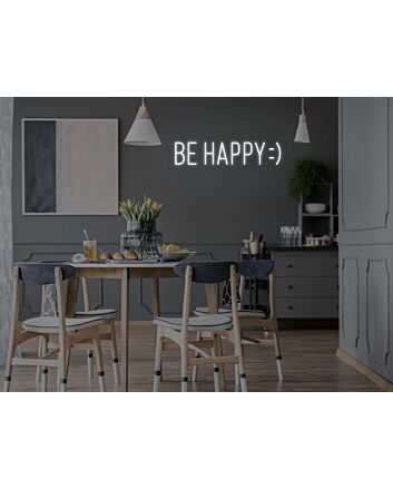 Be Happy Neon Sign