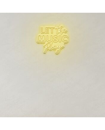 Let The Music Play LED Sign