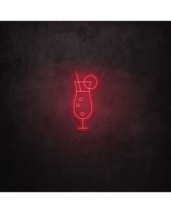 Cocktail Glass LED Sign
