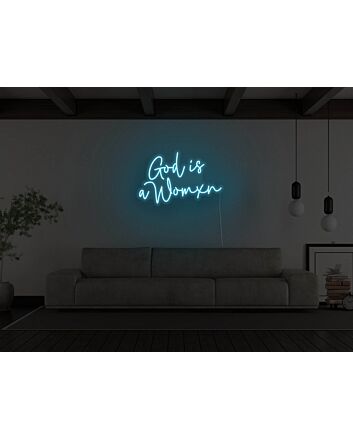 God Is A Womxn Neon Sign