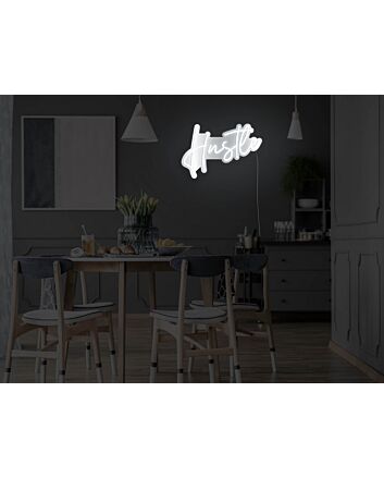 Hustle Version 2 Metallic Neon Sign