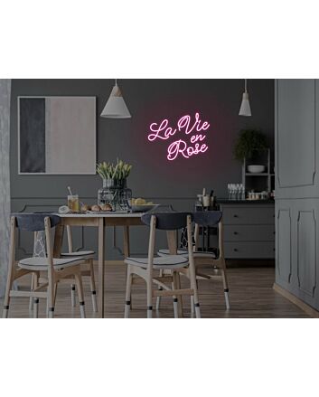 La Vie En Rose Neon Sign