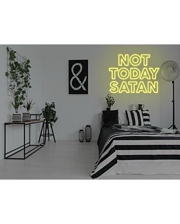 Not Today Satan Neon Sign