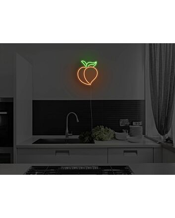 Peach Sign Neon Sign