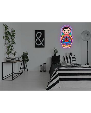 Russian Nested Doll Neon Sign