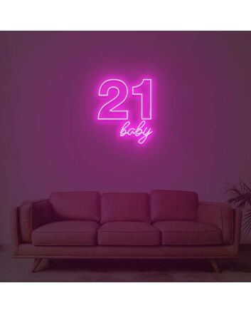 21 Baby Neon Sign