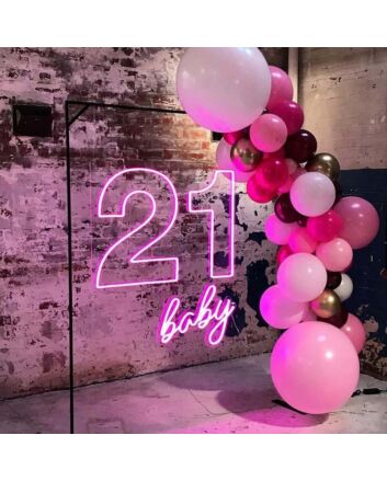 21 Baby Neon Sign