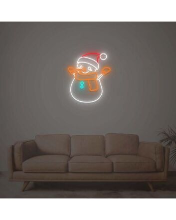 Christmas Snowman Neon Sign