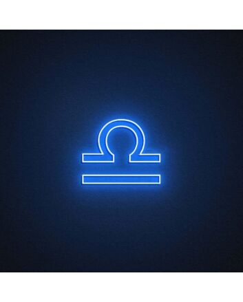 Libra Zodiac Neon Sign