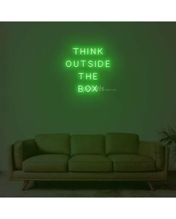 Think Outside The Box Neon Sign