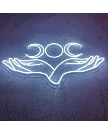 Triple Moon Neon Sign