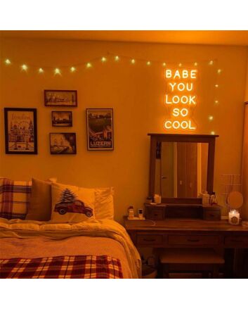 Babe You Look So Cool Neon Sign