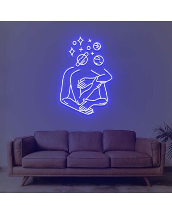 Flower Hug Neon Sign