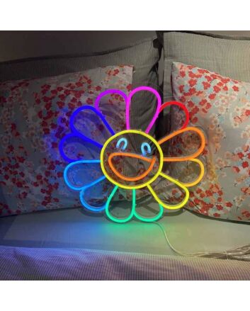 Happy Sunflower Neon Sign