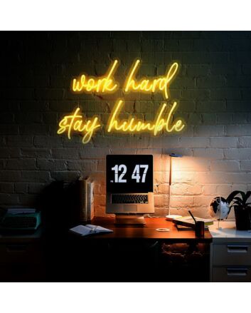 Work Hard Stay Humble Neon Sign