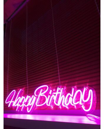 Happy Birthday Neon Sign