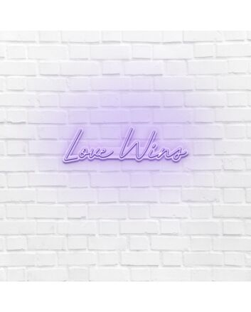Love Wins LED Neon Sign