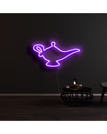 Aladdin Genie Simba Neon Sign