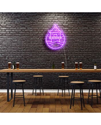 Bora Bora City Icon Neon Sign