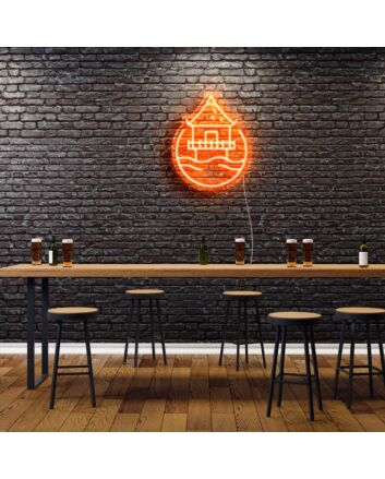 Bora Bora City Icon Neon Sign