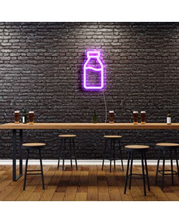 Bottled Milk Neon Sign