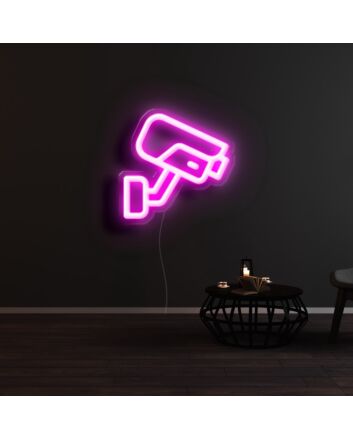 Surveillance Camera Neon Sign