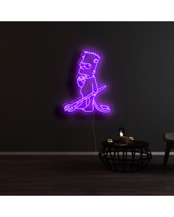 The Devil Simpsons Neon Sign
