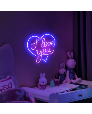 I Adore You Forever Heart Neon Sign