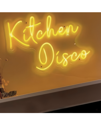 Kitchen Disco Neon Sign Turn Your Kitchen into a Dance Party