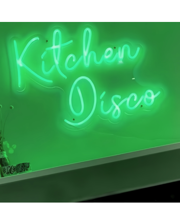 Kitchen Disco Neon Sign Turn Your Kitchen into a Dance Party