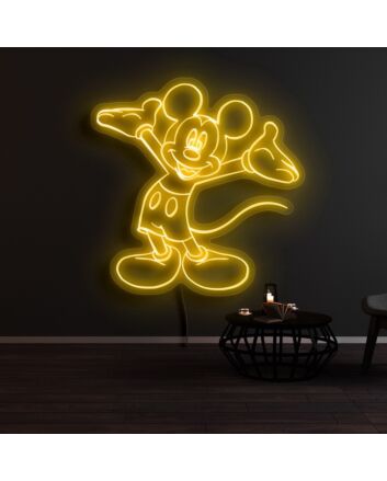 Mickey Mouse Welcome Neon Sign