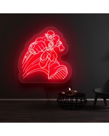The Flash Running Neon Sign