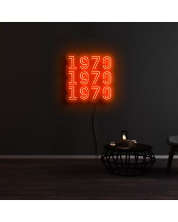 1970 1970 1970 Neon Sign