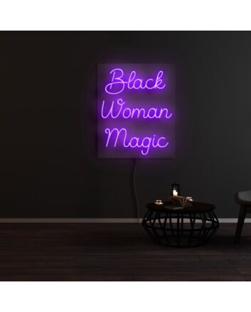 Black Woman Magic Neon Sign