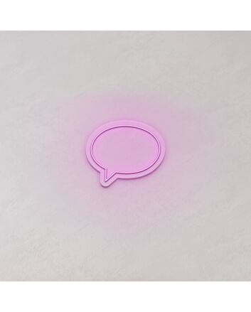 Speech Bubble LED Neon Sign