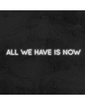All We Have Is Now Neon Sign