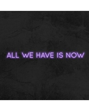 All We Have Is Now Neon Sign