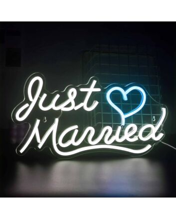 Just Married LED Neon Sign