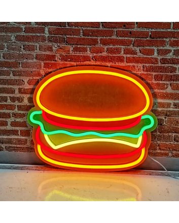 Burger V1 Neon Sign