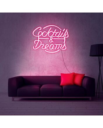 Cocktails And Dreams Neon Sign