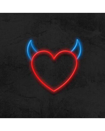 Devil Heart Neon Sign