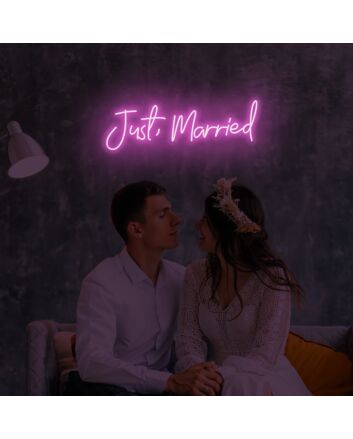 Just Married LED Neon Sign