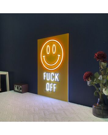 Fck Off Smiley Emoji Neon Sign