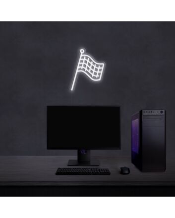 Finish Flag Neon Sign
