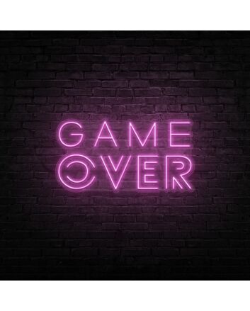 Game Over Neon Sign